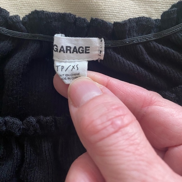 Garage Black Long Sleeve Top XS - Picture 8 of 10